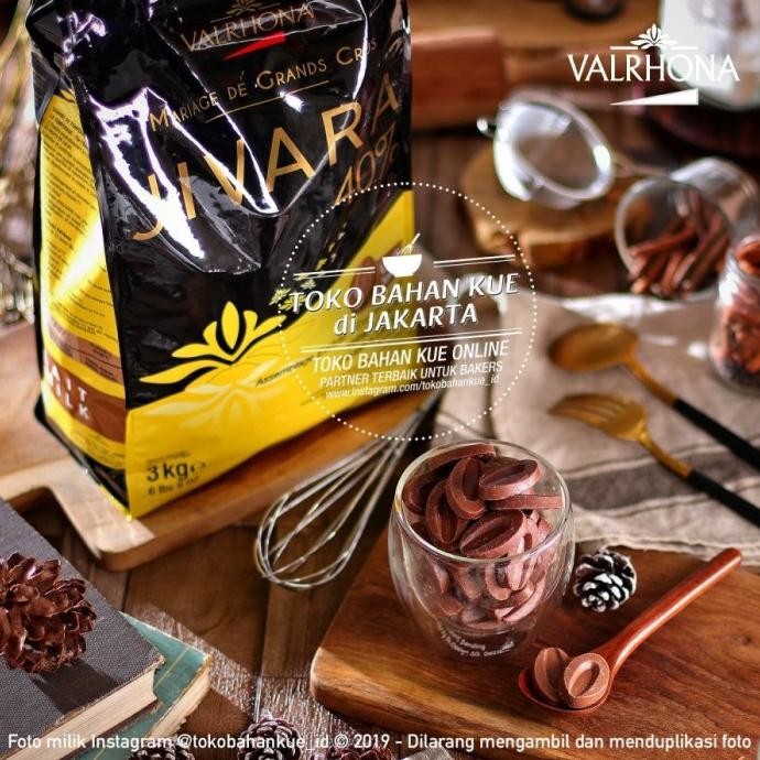 

Murah Valrhona Jivara 40% Milk Chocolate 1Kg Couverture Cokelat Susu