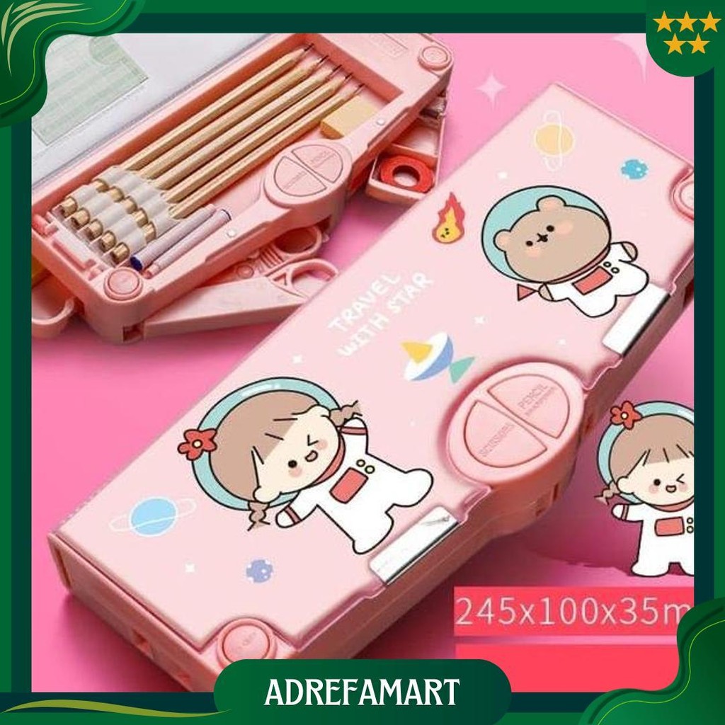 

Kotak Pensil Mekanik Serbaguna Anak Sekolah Mekanik Multifungsi Fullset Penggaris Gunting Original Promo Puncak