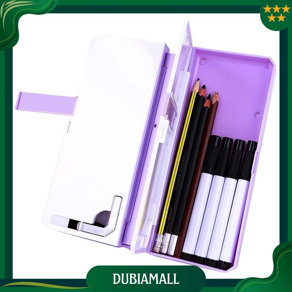 

Tempat Pensil 2In1 Multifungsi Pencil Case Book Holder Kotak Pensil Lipat Dengan Tatakan Buku Dan Papan Tulis Praktis Anak Sekolah Promo