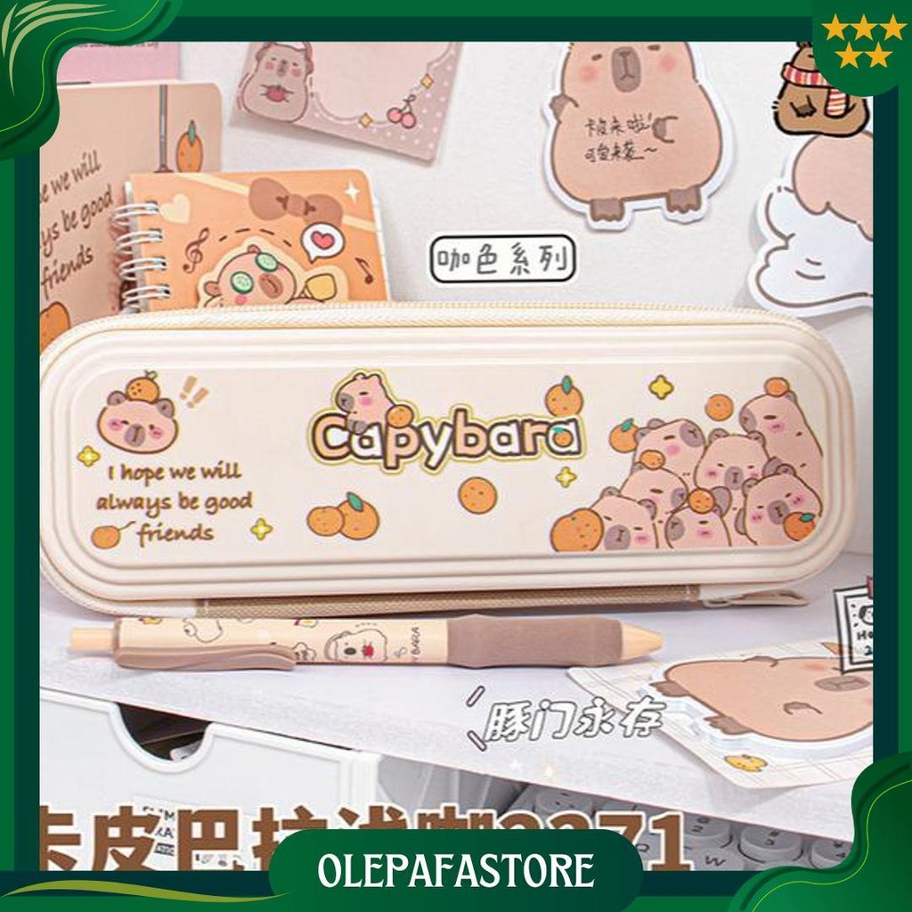

Kotak Pena Pensil Anak Karakter Kartun Capybara Tempat Pensil Cod