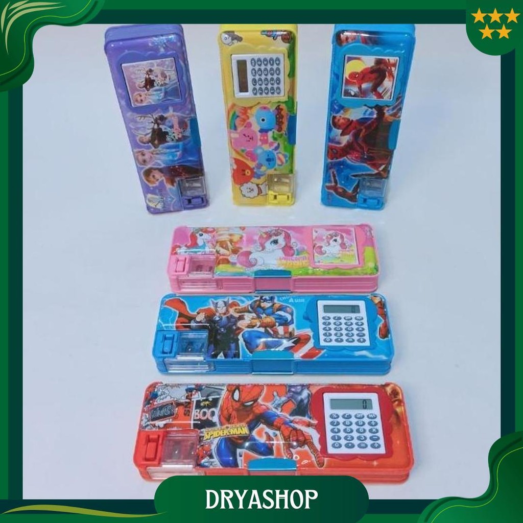 

Kotak Pensil Magnet Kalkulator / Serutan Karakter / Kotak Pensil Magnet / Kalkulator Fancy Karakter Best Seller