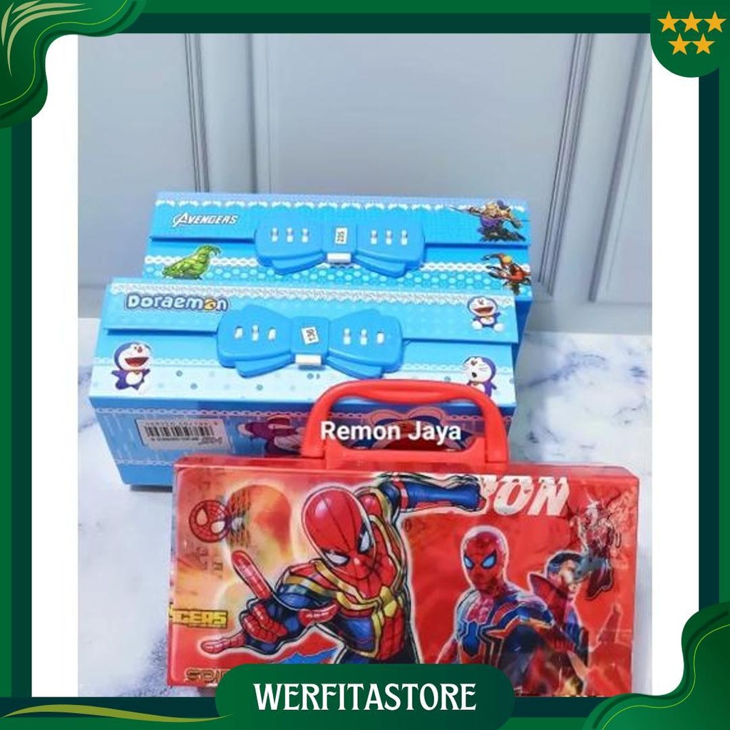 

Promo Kotak Pensil 3D/Tempat Pensil Kode Karakter 3 Tingkat/Gambar Cewek Cowok Sale