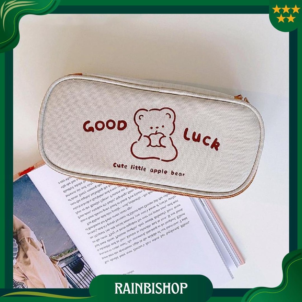 

Mismi Annette Pencil Case Kotak Pensil Cute Bear Sekolah Perempuan Trendy - K1A Gratis Ongkir