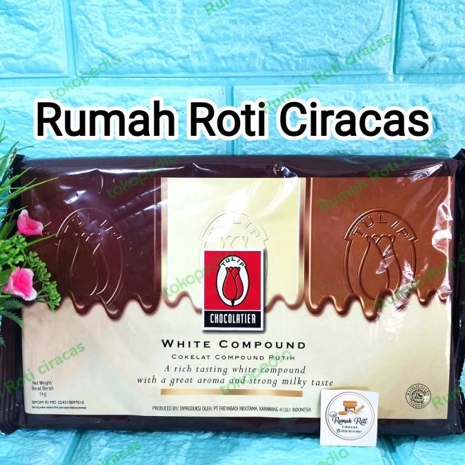 

Promo Tulip White Chocolate 1Kg Compound Coklat Batang Choco Kg