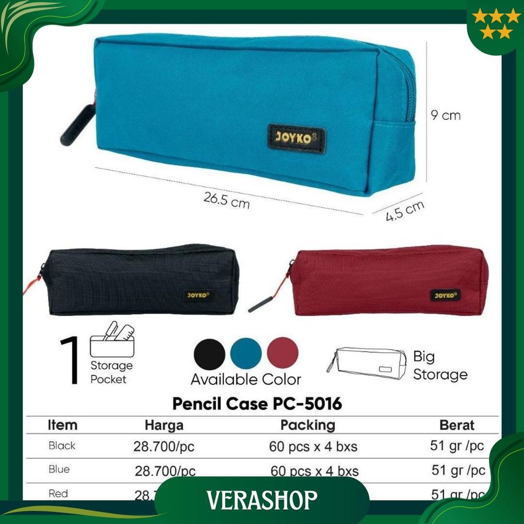 

Pencil Case Kotak Tempat Pensil Joyko Pc-5016 Ori