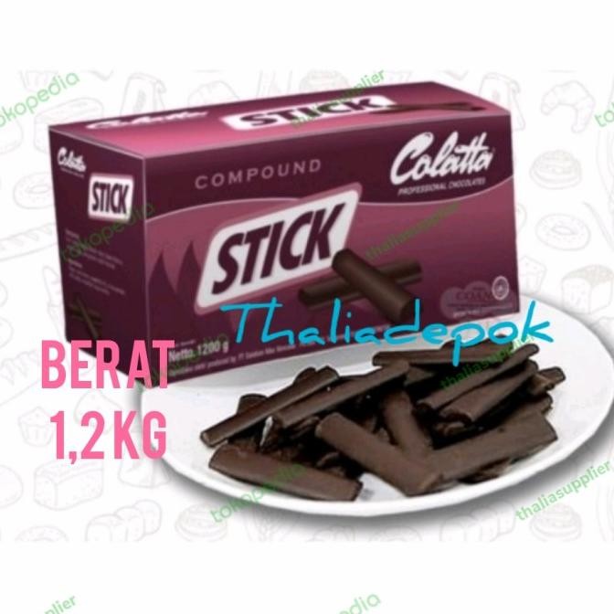 

Grosir Colatta Coklat Stik Compound 1.2Kg Tahan Bakar, Hiasan Kukis Enak