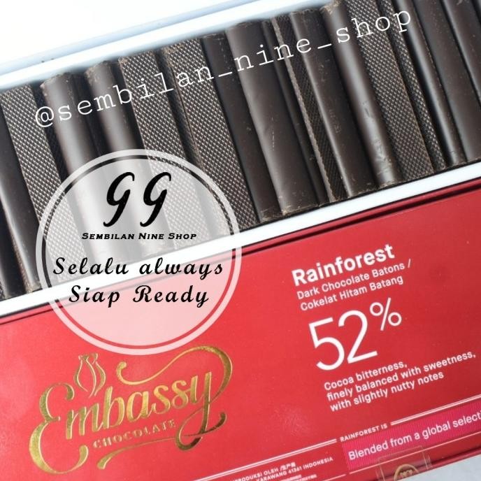 

Murah Tulip Embassy Rainforest Batons 1.5 Kg Stick Dark Chocolate Couverture