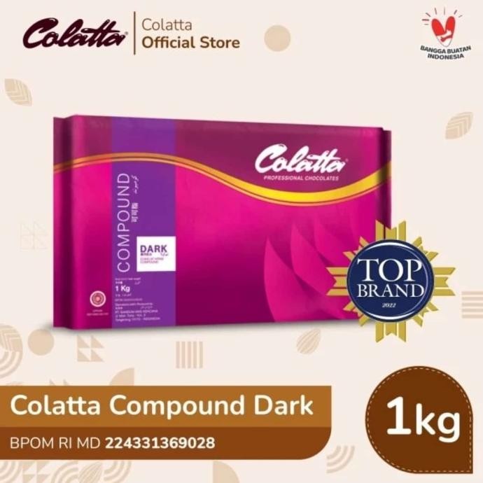 

Sale Colatta Coklat Dark Blok 1Kg Bisa Diserut & Lumerkan U/ Cake, Roti Dll