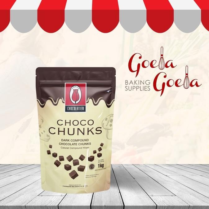 

Murah Choco Cunks Tulip Dark Choco Chunks 1 Kg