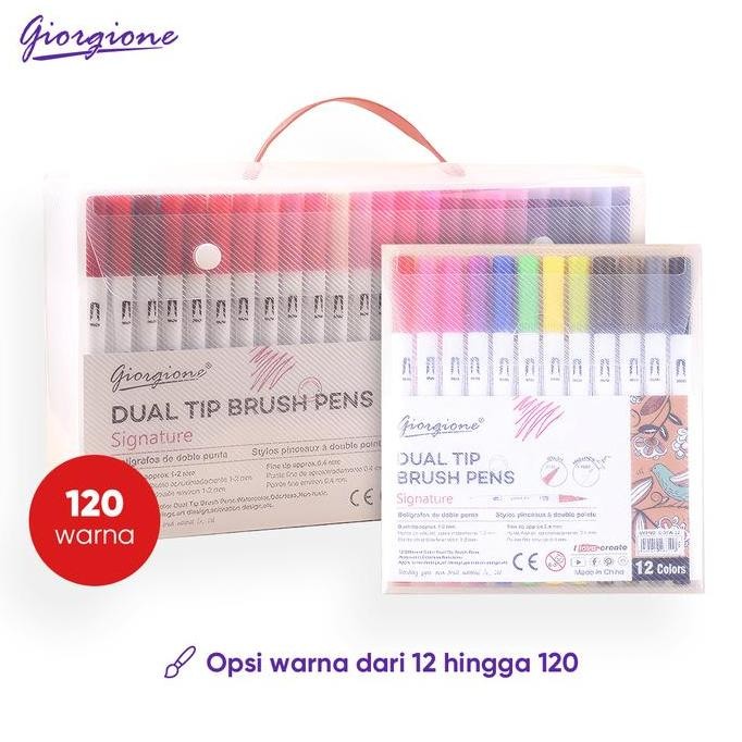 

Giorgione Markers Brushpen Dual Tip Marker Pen Pulpen Outline Dua Ujung G-DTW