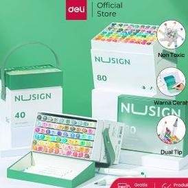 

Nusign Sketch Marker / Spidol Sketsa Dual Tip Non Toxic NS736