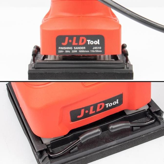 Murah J.Ld Mesin Amplas Kayu Listrik 4510 Finishing Sander Palm Sander Untuk Amplas Kayu, Besi Dan T