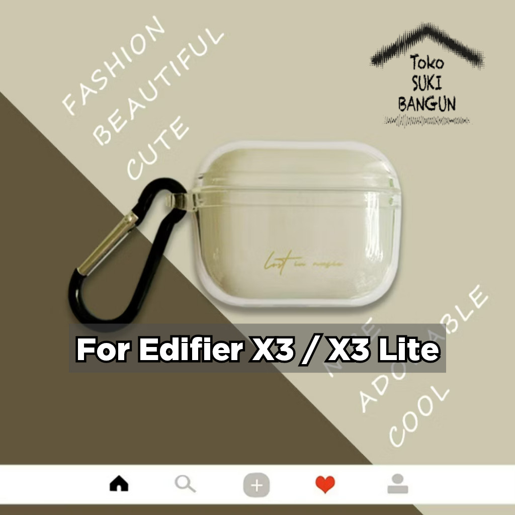 Case Edifier X3 / X3 Lite Rubber CLEAR Transparent Silicone Cover Casing Pouch Protector