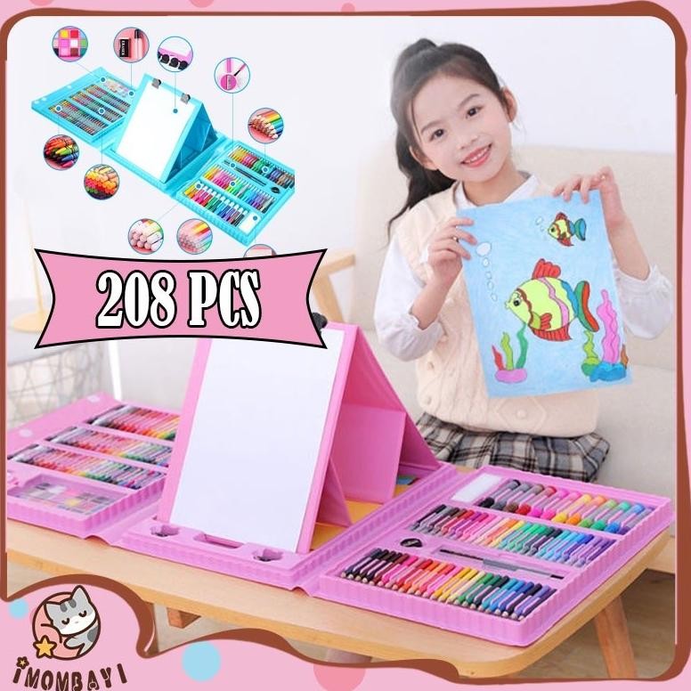Tre-57 Art Set Crayon Mewarnai Pencil Warna Crayon Isi Papan Gambar Crayon 208/Art Set 208 /Art Set 