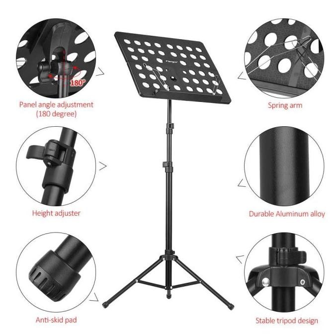 HOT SALE Stand Text Lirik Lagu Tripod Tinggi Partitur Adjustable