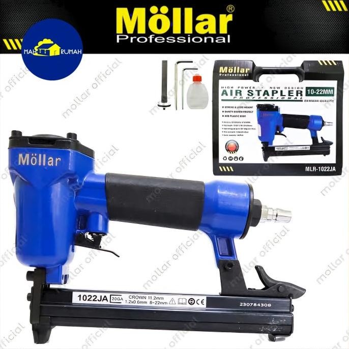 

MESIN PAKU TEMBAK STAPLES - MOLLAR 1002JA 1022 / AIR STAPLER NAILER ORIGINAL DAN TERPERCAYA