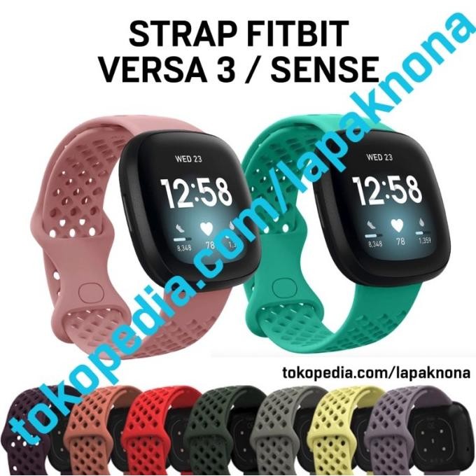 Breath Strap Fitbit Versa 4 / 3 Sense Watch Tali Jam Silicone Promo