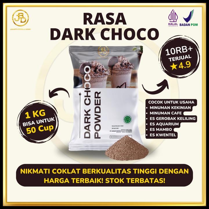 

Bubuk Minuman Premium Dark Chocolate 1Kg || Jakarta Bubble Drink Original Best Seller