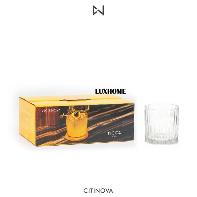 TERBARU GELAS KACA PICCA CITINOVA ISI 6PCS / GELAS BAR & RESTO PREMIUM CITINOVA PICCA 6PCS/BOX - GEL