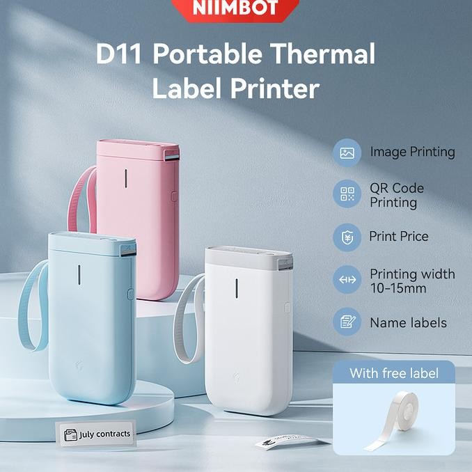 

Niimbot D11 D110 Mesin Label Termal Printer Label Pintar Tanpa Tinta Portabel Yang Dapat Diisi Ulang Untuk Printer Dapur Rumah Co