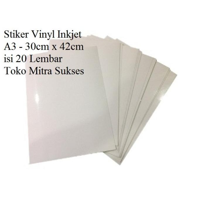 

Stiker Vinyl Inkjet A3 murah