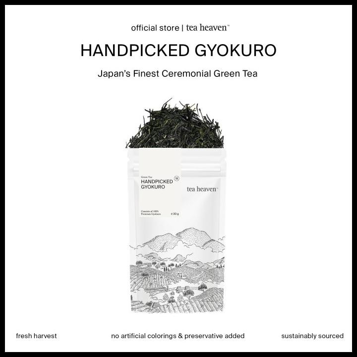 

Handpicked Gyokuro Grade A+ Organic Luxury Japanese Green Tea Teh Hijau Jepang Premium Tea Heaven Original Best Seller