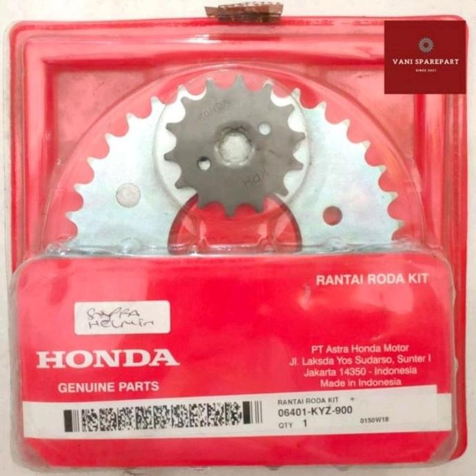 NEW Ger Gear Depan Belakang Rantai Set Supra X 125 Helm In Ori AHM KYZ