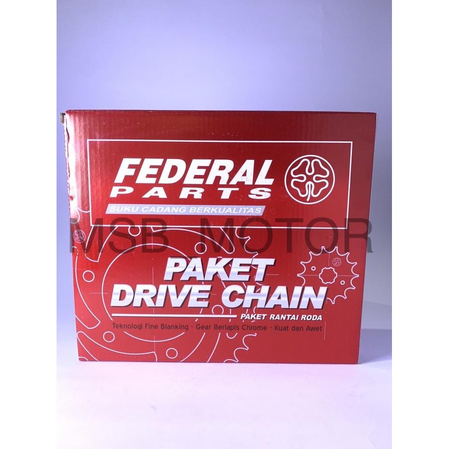HARGA DISC - Paket Gear Set KTL FEDERAL HONDA SUPRA FIT NEW REVO LAMA SUPRA X 125