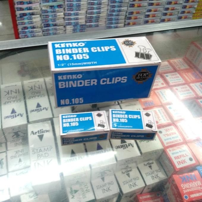 

Binder Clips kenko no 105 / penjepit kertas isi 12 murah