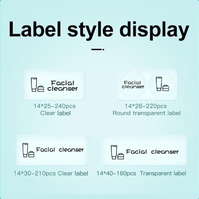 

Label Sticker Niimbot D11 D110 D101 H1S Refill Label Clear Transparent murah