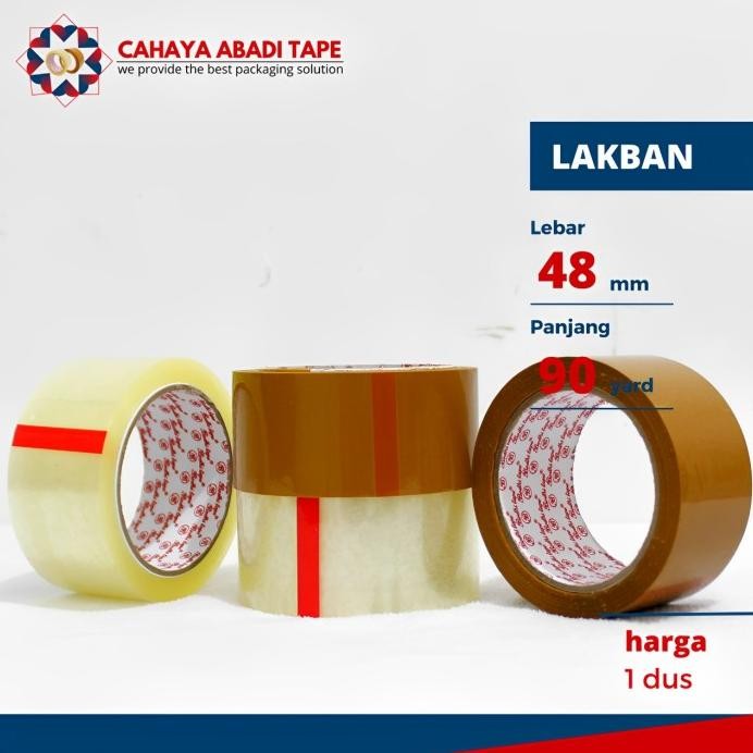 

LAKBAN BODHI UK 48 MM X 90 YARD PER DUS murah