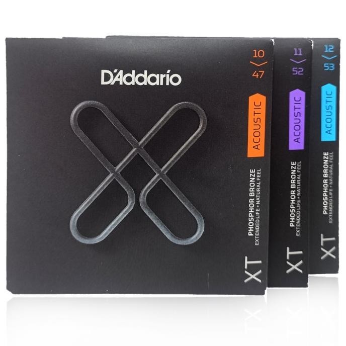D'Addario Xtapb Xt Acoustic Phosphor Bronze Senar Gitar Akustik String 10 11 12 Co