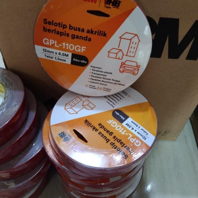 

Double Tape VHB 3M Original Super Kuat Super Lengket 12mm murah
