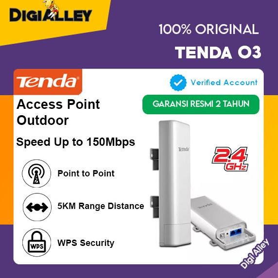 Tenda O3 Wireless Outdoor Point To Point Router 5KM Extender 2.4Ghz