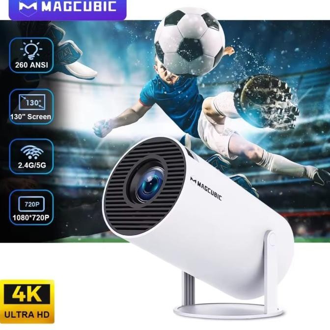 Projector Hy300 Infocus Led Projector 4K Wifi6 Dualbank Wireless Co