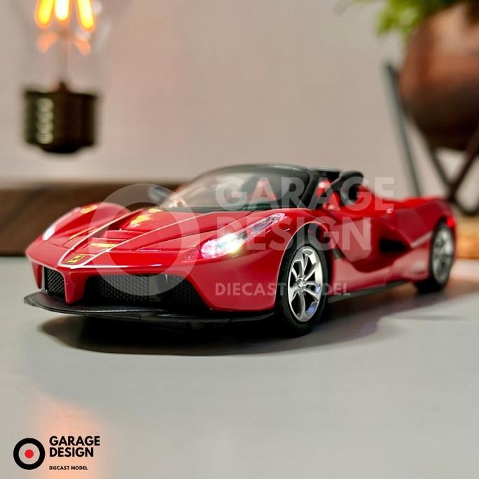 Promo Diecast Mobil 1:36 Ferrari Rafa Convertible - Alloy Diecast Model Pajangan Miniatur Mobil Ferr