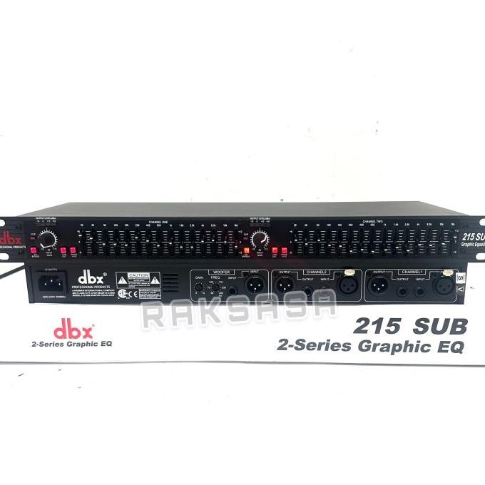 Equaliser Dbx 215Sub Equaliser Dbx 215 + Subwoofer Co