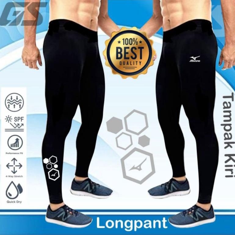 Celana Voli Mizuno Legging Voli Legging Mizuno Unisex Pria Wanita Slimfit Murah