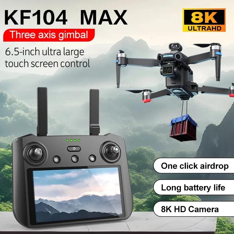 Kf104 Drone Professionnel Aircraft Gps 2 Cameras Obstacle Avoidance Long Range 40Mins Flight Time Dr