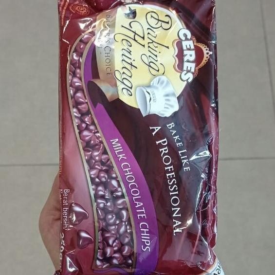 

Ready oke] ceres baking heritage milk chocolate chips 250gr