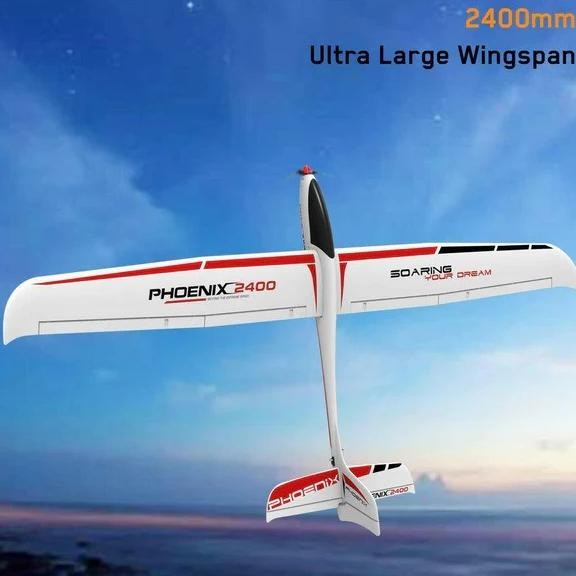 Murah Volantex Phoenix 2400 2400Mm Long Range Pusher Glider Rc Airplane Pnp