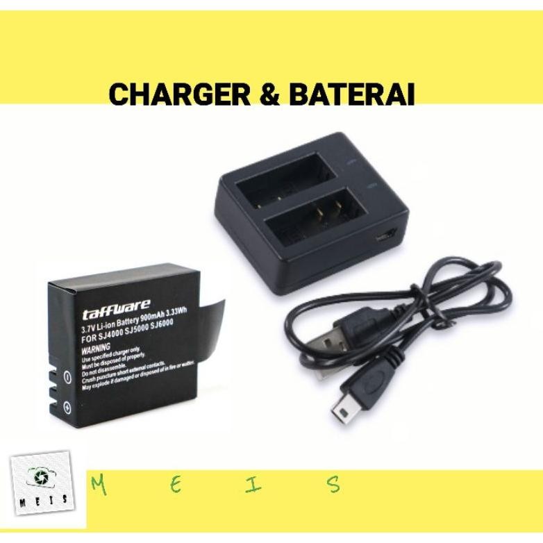 Baterai & Charger Action Cam M10 EKEN H9 H9R Pro Batre Casan Carger Battery