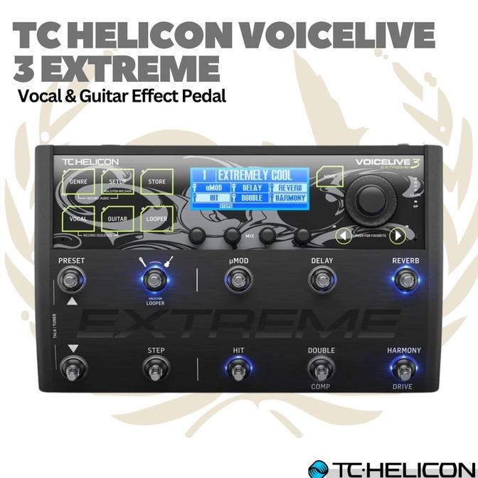 Tc-Helicon Voicelive 3 Extreme Guitar And Vocal Effects Processor Pedal Co