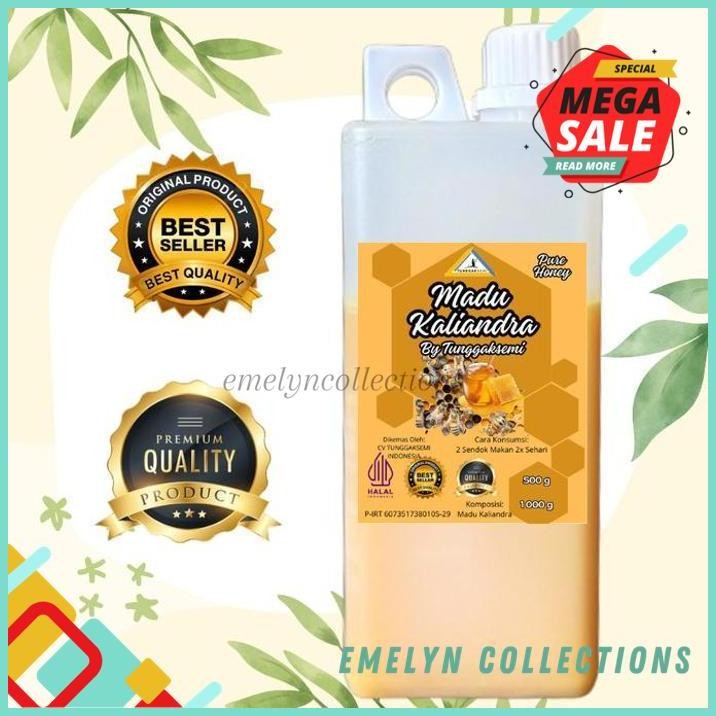 

TUNGGAKSEMI MADU MURNI ASLI NECTAR KALIANDRA 1KG KUALITAS SUPER !!!