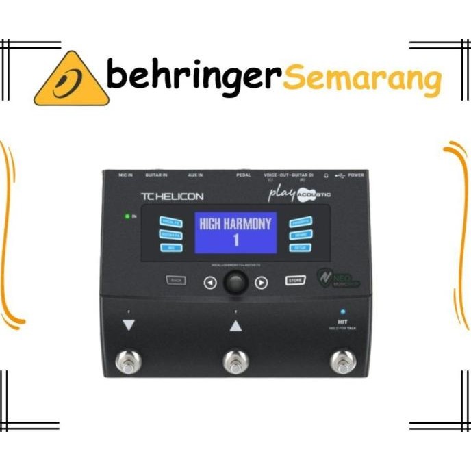 Tc Helicon Play Acoustic 3-Button Vocal And Acoustic Guitar Effects Co