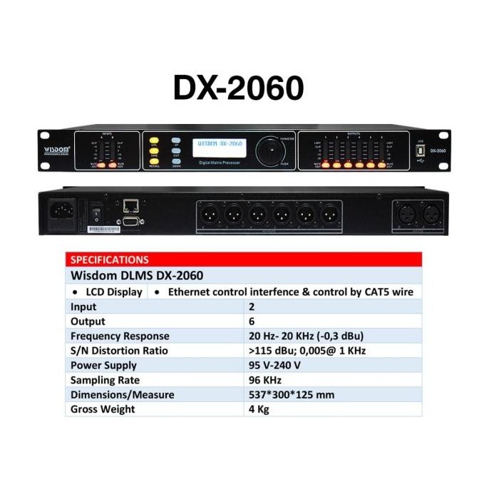 Speaker Management Wisdom Dx2060 Dlms Wisdom Dx 2060 Original Co