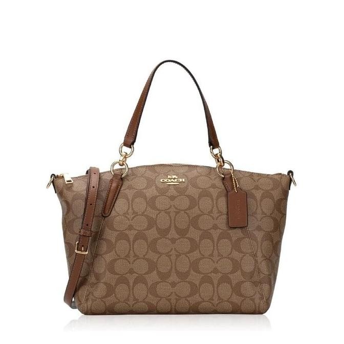 Sale Small Kelsey Satchel In Signature Canvas (F28989)