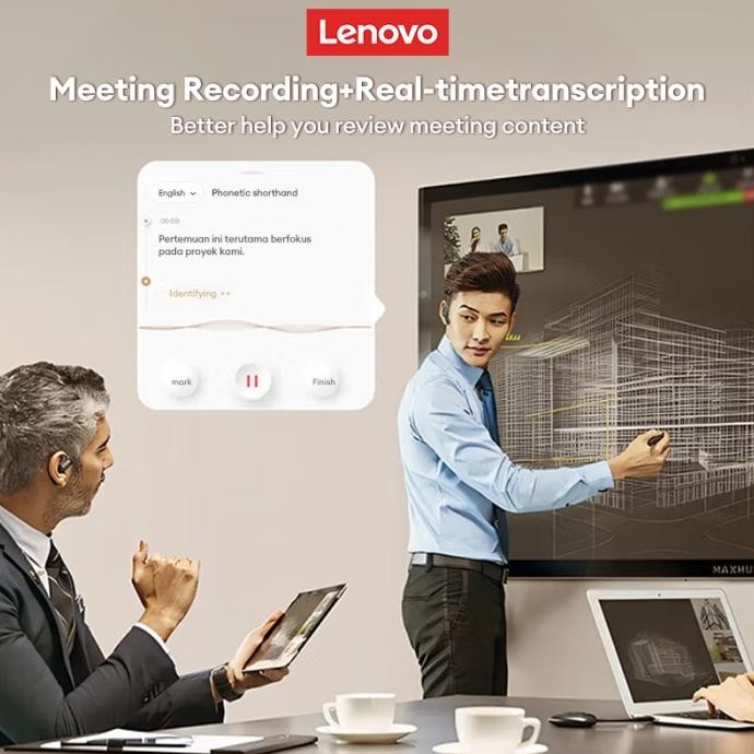 Grosir Thinkplus Lp75 Upgrade Ai Meeting /Translation True Wireless Bluetooth Earphones Bluetooth 5.