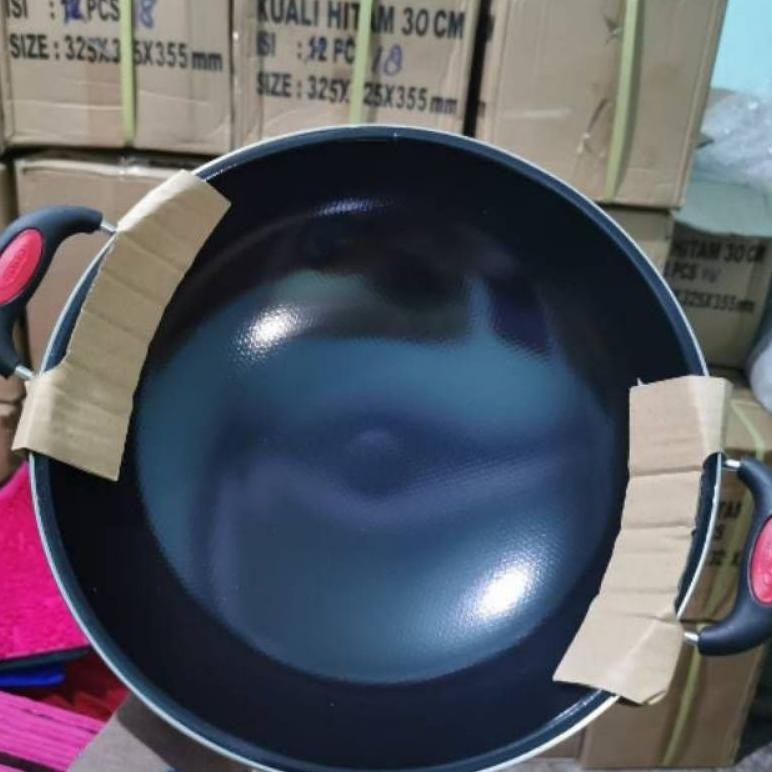 Super Sale Wajan Enamel Kuping Gse 34Cm Awet Penggorengan Tebal Anti Lengket Anti Gores Wok (Aqb)