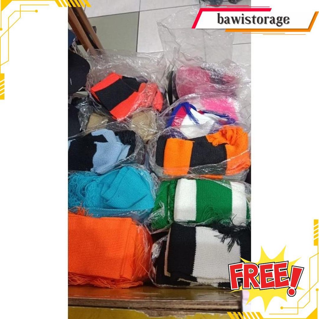 Syal Rajut / Selendang Bahan Rajut Syal Travel Haji Dan Umroh Cod